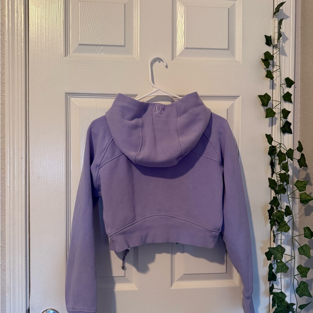 Lululemon athletica Scuba Full Zip Cropped Hoodie Size 6 in Dark Lavender - Picture 11 of 11